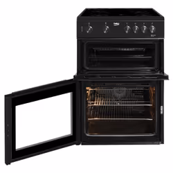 Beko KTC611K 60cm Twin Cavity Electric Cooker