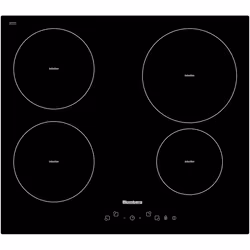 Blomberg MIN54307N, Black, Built-in, 60 cm, Zone induction hob, Glass-ceramic, 4 zone(s)
