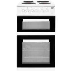 Beko KD533AW 50cm Twin Cavity Electric Cooker