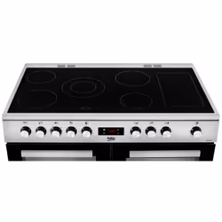 Beko KDVC100X 100cm Double Oven Range Cooker with 5 Zone Ceramic Hob