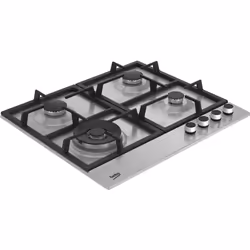 Beko HIAW64225SX 60cm Gas Hob with Front Knob Controls