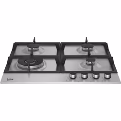 Beko HIAW64225SX 60cm Gas Hob with Front Knob Controls
