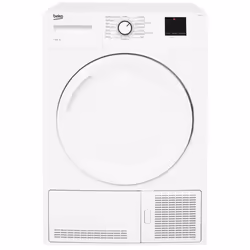 Beko DTBC10001W 10kg Condenser Tumble Dryer with Sensor Programmes, Freestanding, Front-load, Condensation, White, Buttons, R ...