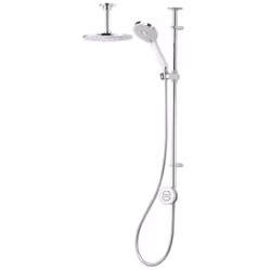 Aqualisa Unity Q Digital Shower Dual Exposed 250mm Drencher High Pressure/Combi