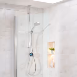 Aqualisa Optic Q Smart Shower Exposed Adjustable Head Gravity Pumped Chrome