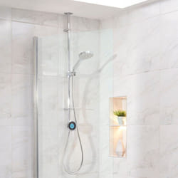 Aqualisa Optic Q Smart Shower Exposed Adjustable Head Gravity Pumped Chrome