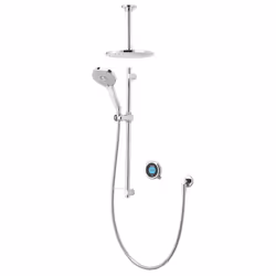 Aqualisa Optic Q Smart Shower Concealed Adjustable Head Fixed Ceiling Head