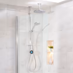 Aqualisa Optic Q Smart Shower Exposed Adjustable And Fixed Ceiling Head Gravity