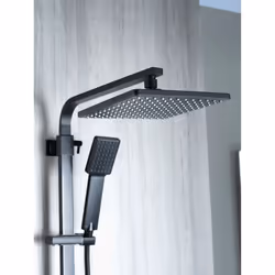 Aqualisa Deco Thermostatic Mixer Shower Square Bar Valve Black DECO.SQR.SC.MB