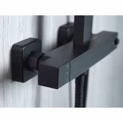 Aqualisa Deco Thermostatic Mixer Shower Square Bar Valve Black DECO.SQR.SC.MB