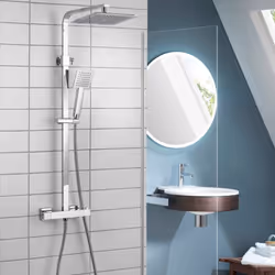Aqualisa Deco Thermostatic Mixer Shower Square Bar Valve Chrome DECO.SQR.SC.CH