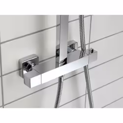 Aqualisa Deco Thermostatic Mixer Shower Square Bar Valve Chrome DECO.SQR.SC.CH