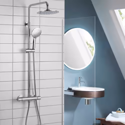 Aqualisa Deco Thermostatic Mixer Shower Round Bar Valve Chrome DECO.RND.SC.CH