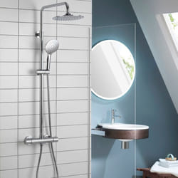 Aqualisa Deco Thermostatic Mixer Shower Round Bar Valve Chrome DECO.RND.SC.CH
