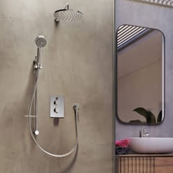 Aqualisa Dream Bathroom Thermostatic Concealed Mixer Shower Round Twin Head Set