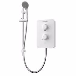 Gainsborough Slim Duo 10.5kW Electric Shower White 3 Spray Head Handset Bathroom