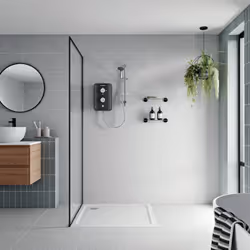 Gainsborough Slim Duo 9.5kW Electric Shower Black 3 Spray Head Handset Bathroom