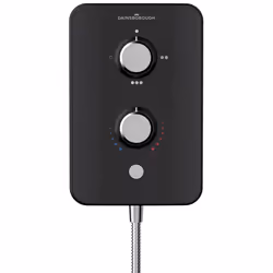 Gainsborough Slim Duo 9.5kW Electric Shower Black 3 Spray Head Handset Bathroom