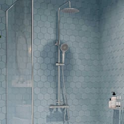 Gainsborough GDRE Thermostatic Bar Mixer Shower Adjustable Drencher Heads Round