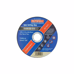Faithfull Inox Cutting Disc 125 x 1.2 x 22.23mm