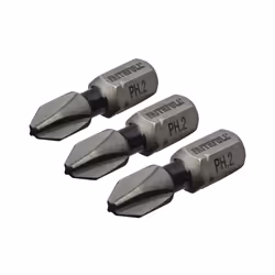 Phillips Impact Screwdriver Bits PH2 x 25mm (Pack 3) FAISBPH225IM