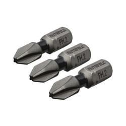 Phillips Impact Screwdriver Bits PH2 x 25mm (Pack 3) FAISBPH225IM