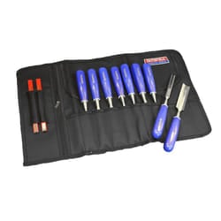 12 Pocket Hand Garden Tools Chisel Roll Storage Holder Bag Faithfull FAICR12