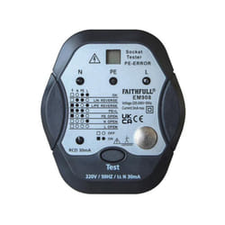 Faithfull Socket Polarity Tester with RCD Test Function