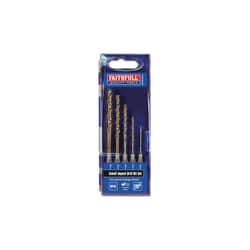 Faithfull  HSSE M35 Cobalt Quick-Change Impact Drill Bit Set, 5 Piece