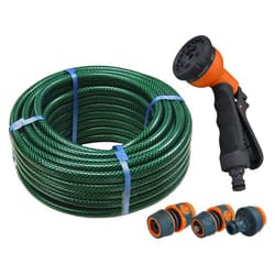 Faithfull FAIHOSE20AV Hose Kit 20M with 3 Fittings and Multipattern Spray Gun