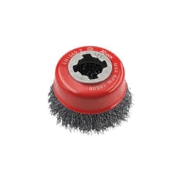 Faithfull - X-LOCK Wire Cup Brush 75mm M14x2, 0.30mm Steel Wire