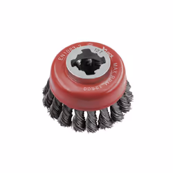 Faithfull - X-LOCK Wire Cup Brush Twist Knot 75mm M14x2, 0.50mm Steel Wire