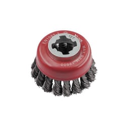 Faithfull - X-LOCK Wire Cup Brush Twist Knot 75mm M14x2, 0.50mm Steel Wire