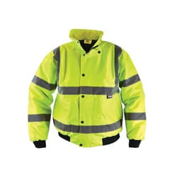 Scan SCAHVBJXXXL Hi-Vis Bomber Jacket Yellow - XXXL (56in) |