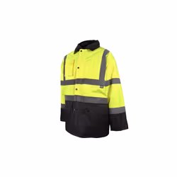 Scan - Hi-Vis Yellow/Black Motorway Jacket - L (44in)