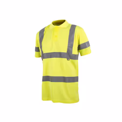 Scan SCAHVPSXL Hi-Vis Polo Shirt Yellow - XL (46in) |