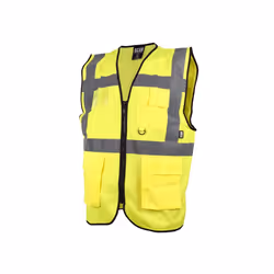 Scan SCAHVUWXL Hi-Vis Utility Yellow Waistcoat - XL (48in) |