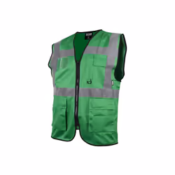 Scan SCAHVUWLG Hi-Vis Utility Green Waistcoat - L (44in) |