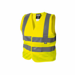 Scan SCAHVWC13 Hi-Vis Waistcoat Yellow - Child 10-13 |