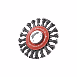 Faithfull - X-LOCK Conical Wire Brush 115mm M14x2, 0.50mm Steel Wire