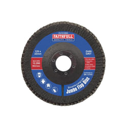 Faithfull FAIFD12580Z Zirconia Abrasive Jumbo Flap Disc ZA80 125 FAIFD12580Z |