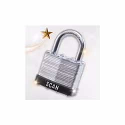 Scan Laminated Padlock Twin Pack 40mm - XMS23PADLAM