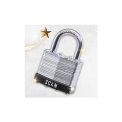 Scan Laminated Padlock Twin Pack 40mm - XMS23PADLAM