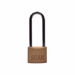 Scan SCAPLB40LS Brass Padlock 40 Long Shackle SCAPLB40LS |