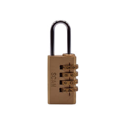 Scan SCAPLB20COM Brass Combination Padlock 20 SCAPLB20COM |