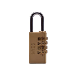 Scan SCAPLB28COM Brass Combination Padlock 28 SCAPLB28COM |