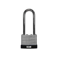 Scan SCAPLLAM40LS Laminated Steel Padlock 40 Long Shackle SCAPLLAM40LS |
