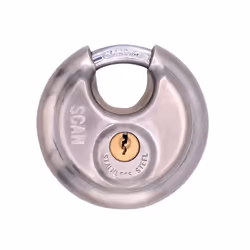 Scan SCAPLSS80DIS Stainless Steel Disk Type Padlock 80 SCAPLSS80DIS |