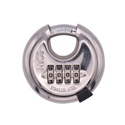 Scan SCAPLSS70CD Stainless Steel Disk Type Combination Padlock 70 SCAPLSS70CD |