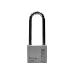 Scan SCAPLSS38LS Stainless Steel Padlock 38 Long Shackle SCAPLSS38LS |